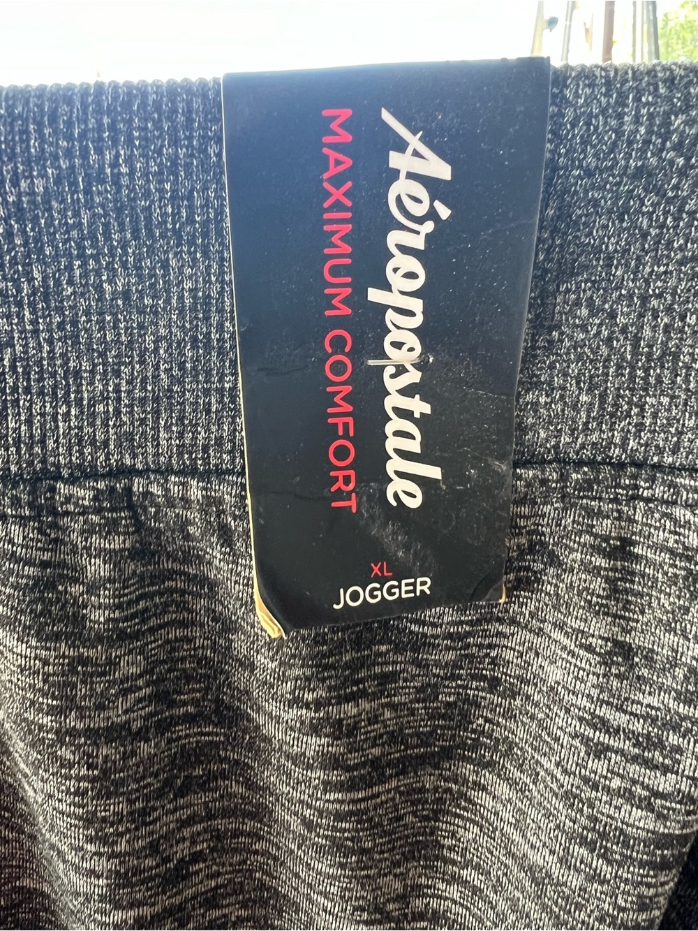 Aeropostale Men's Heather Charcoal Gray Joggers
